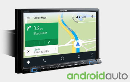 Online Navigation with Android Auto - X802D-U