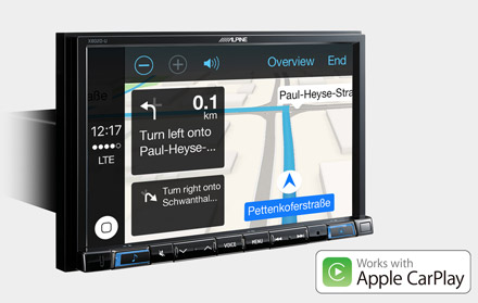 Online Navigation with Apple CarPlay - X802D-U